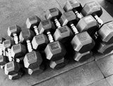Eco Rubber Hex Dumbbells (Sold in Pairs)