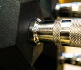 PR Rubber Hex Dumbbells (Sold in Pairs)