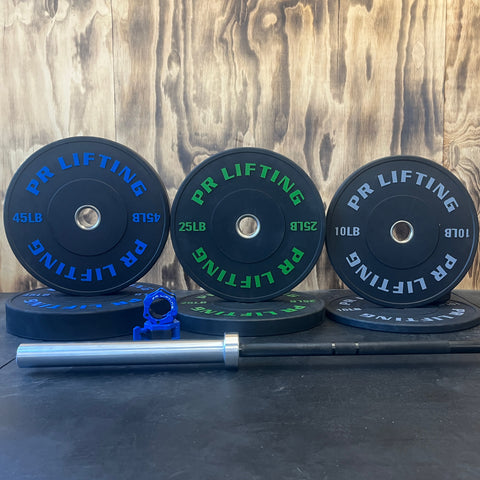 Men's Bar & V2 Bumper Plate Sets