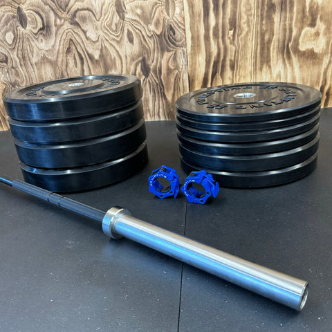 Men's Bar & Garage Gym Bumper Plate Sets